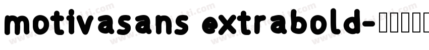 motivasans extrabold字体转换